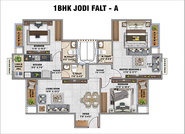 Vastu Park Kharghar Specific Floor Plan B